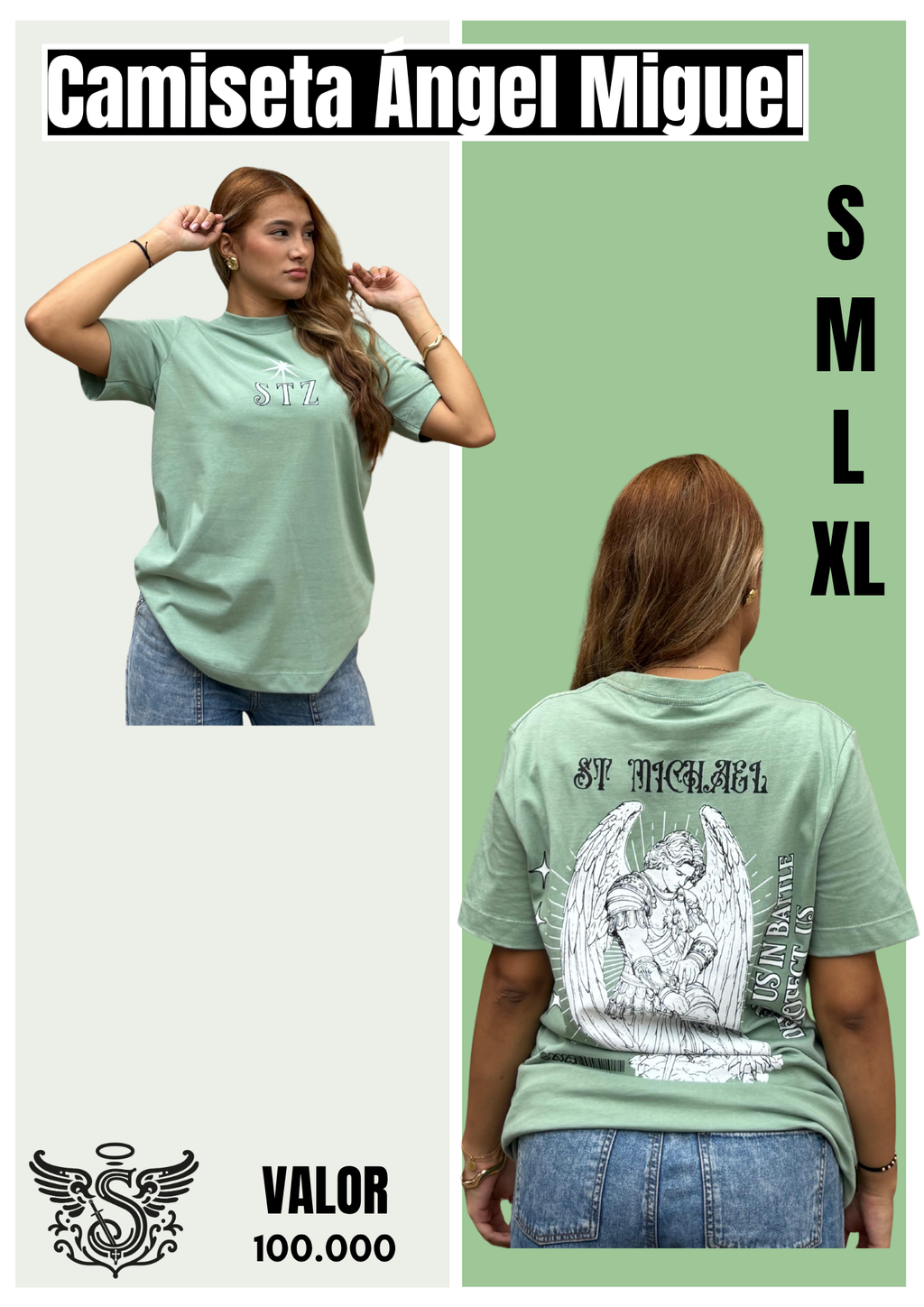 Camiseta Oversized Algodón San Miguel Arcangel
