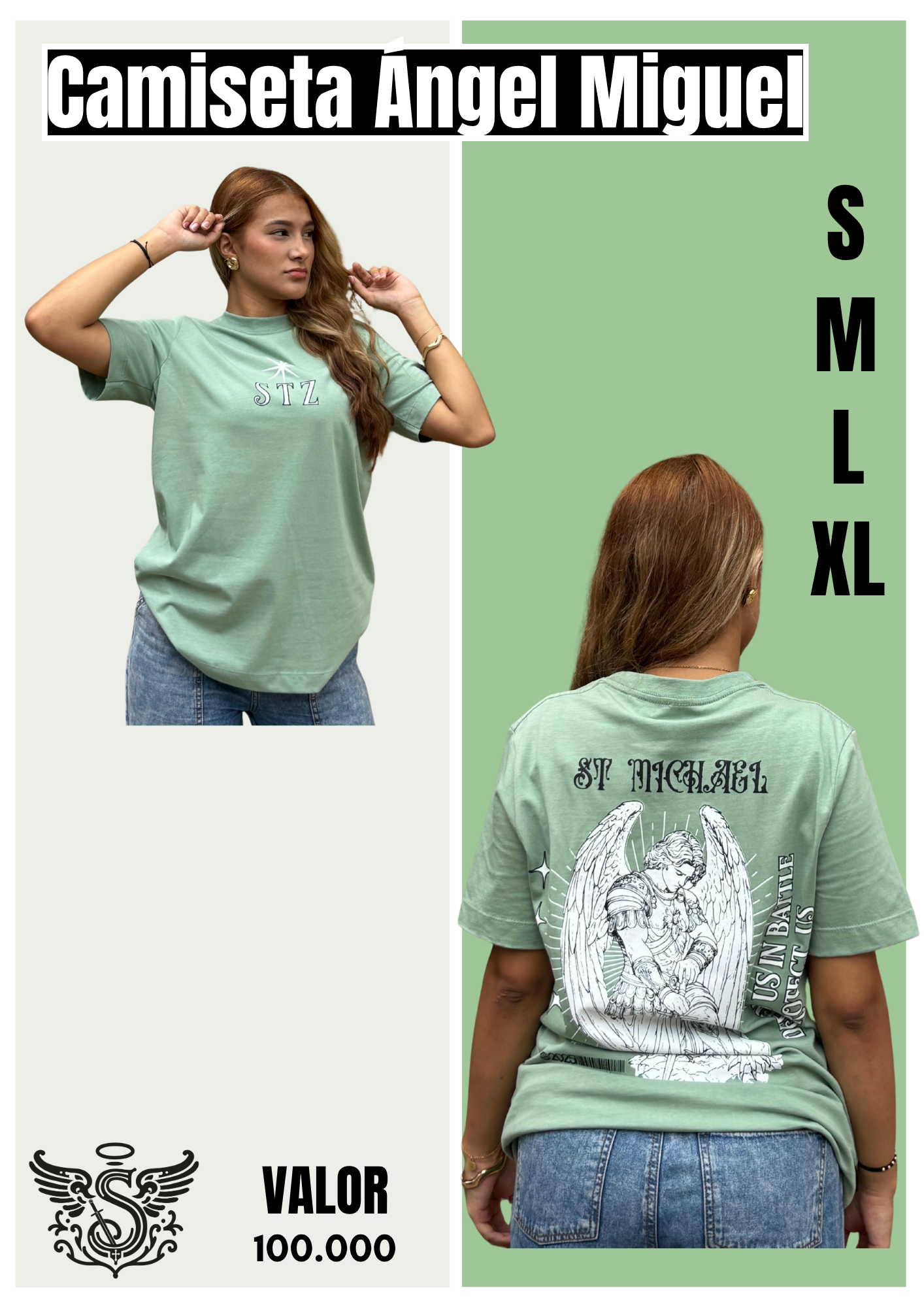 Camiseta Oversized Algodón San Miguel Arcangel