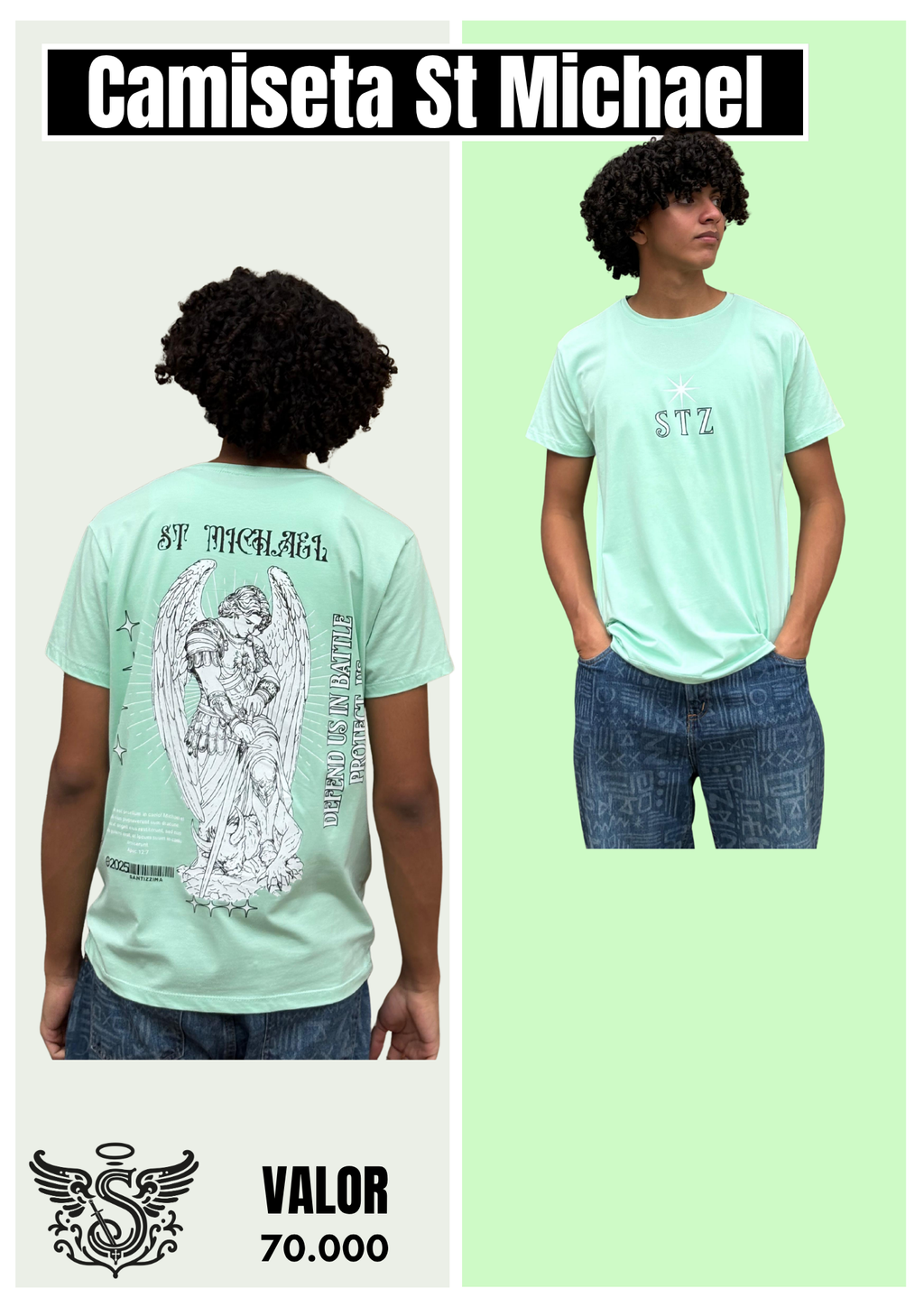 Camiseta manga corta Tela Fría Arcángel Miguel