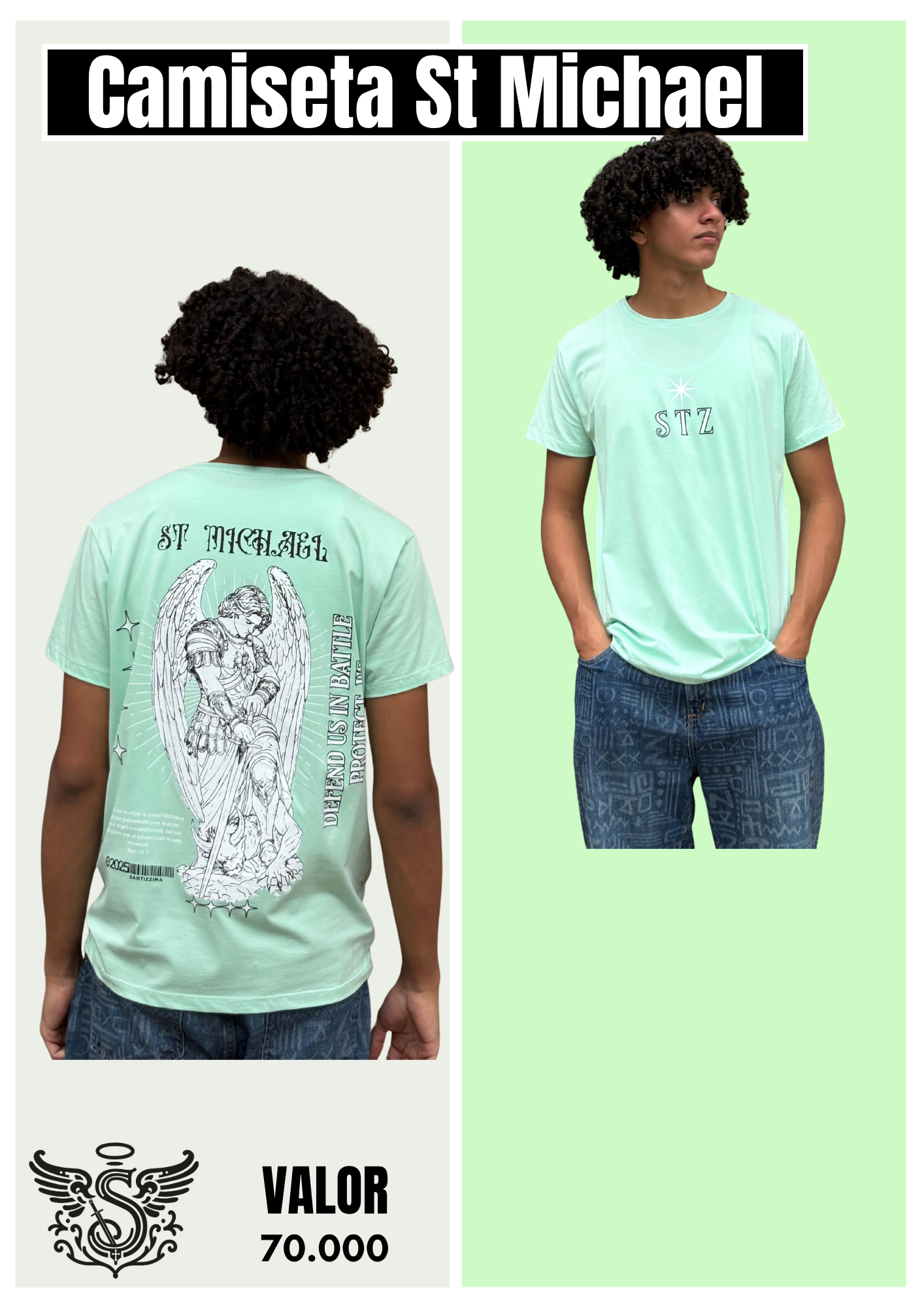 Camiseta manga corta Tela Fría Arcángel Miguel
