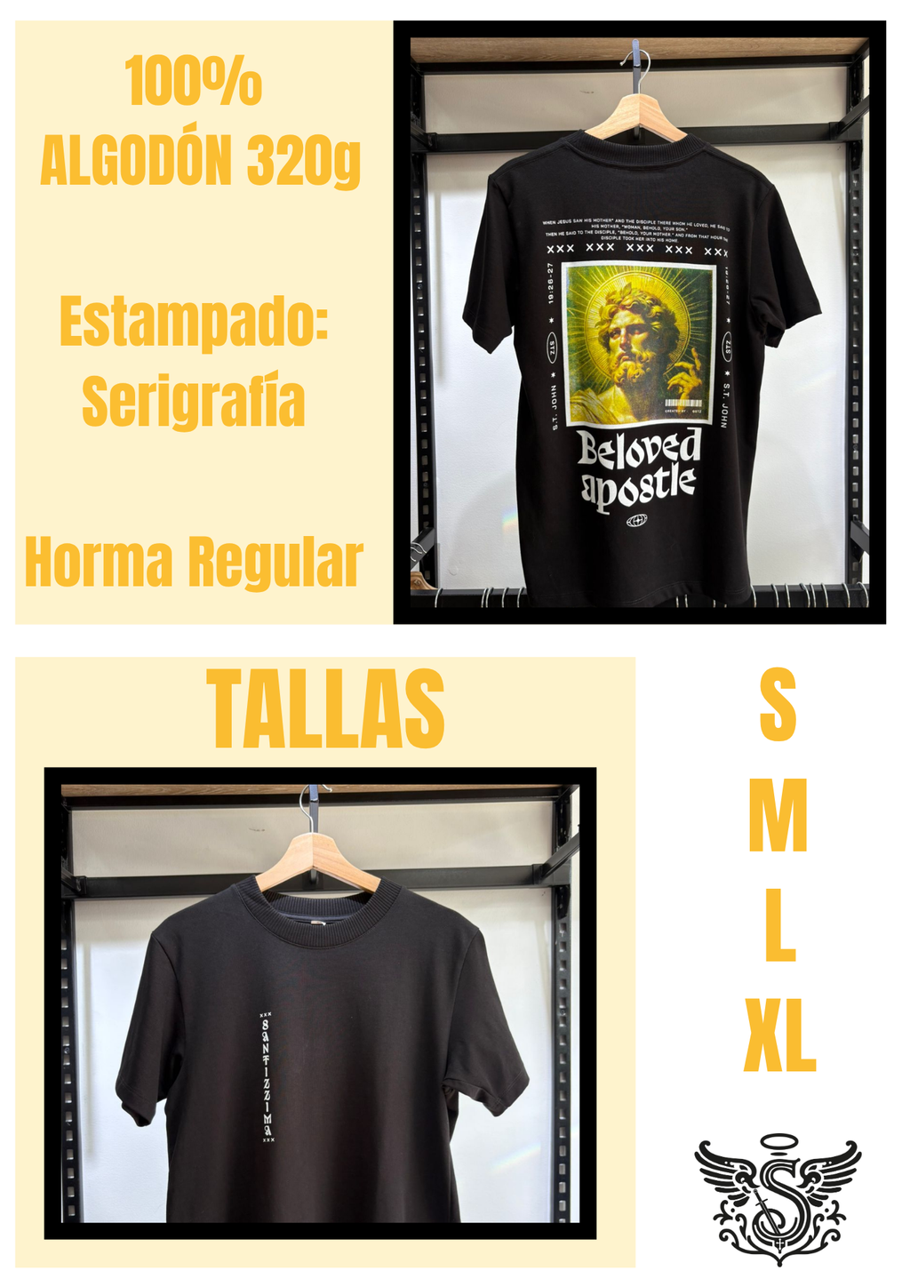 camiseta manga corta algodon San Juan