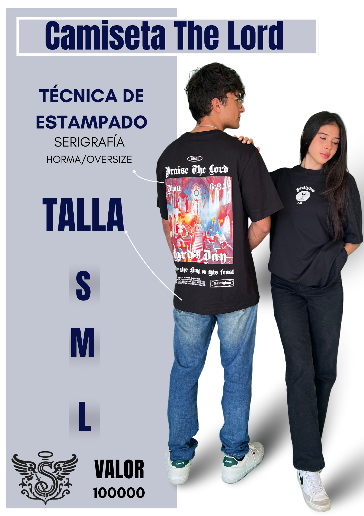 camiseta manga corta oversized Eucaristia